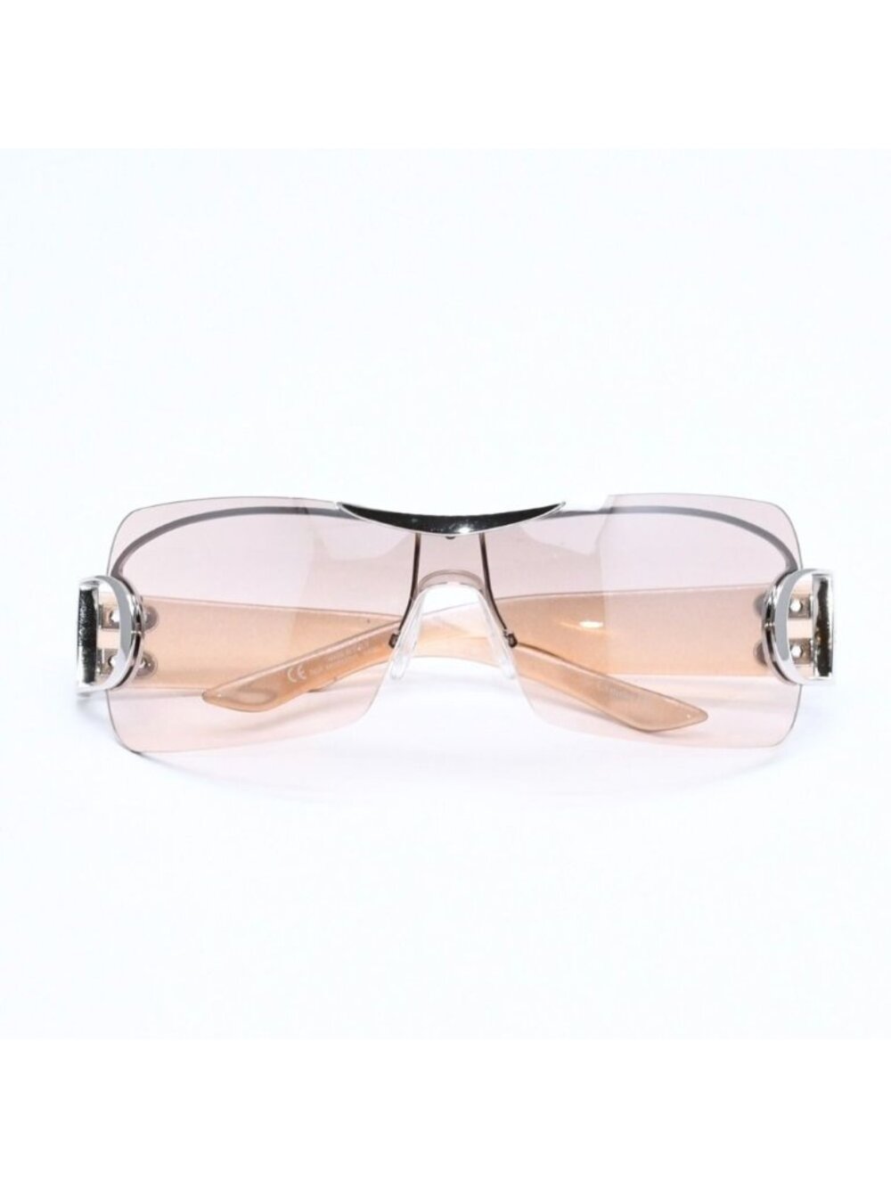 Dior Half Rim Sunglasses Eyewear Airspeed 120 D Logo Beige 4